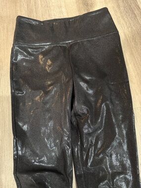 Balera Black Shimmer Dance Leggings. Size MC